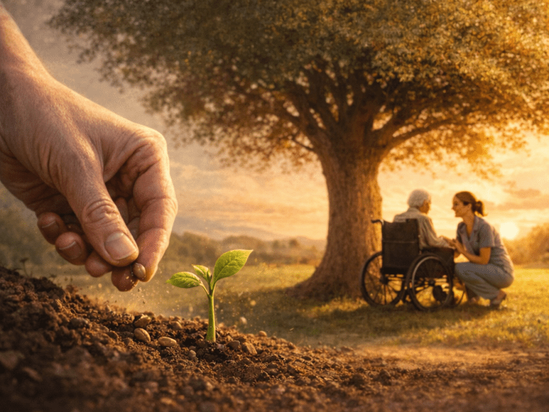 Tu ne verras pas toujours l’arbre, mais quelqu’un profitera de&nbsp;l’ombre.